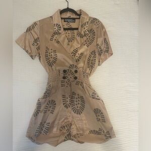 Jeremy Scott Silk Romper